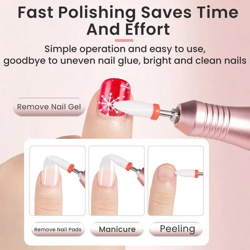 Cordless Nail Drill Kit LED | Pink DropShipZone
