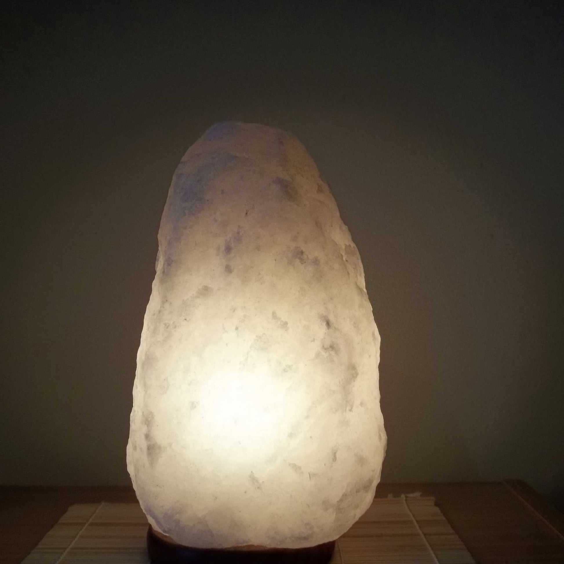 Himalayan White Salt Lamp Crystal Rock Natural Shape - Unique Lamps DropShipZone