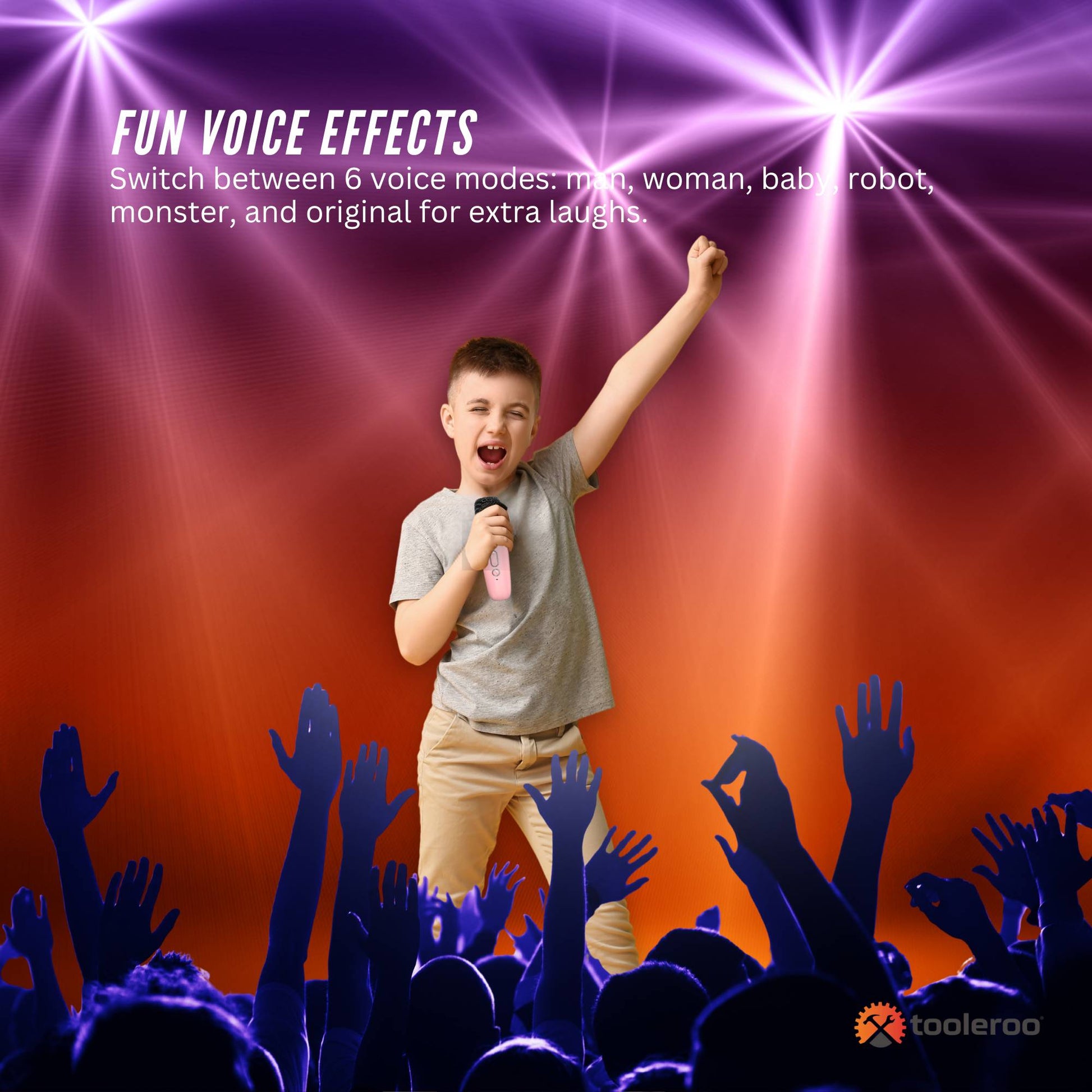 Mini Karaoke Machine and 2x Wireless Microphones Portable Bluetooth Speaker | Pink DropShipZone