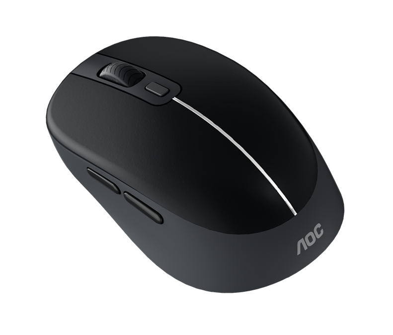 AOC - MS360B/LA Wireless Mouse 2.4G + Bluetooth Dual Mode 6-Key - Black