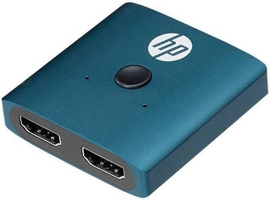HP - DHC-HD01V 4K Professional Dual Port HDMI Switch Hub for PC / TV / Monitor