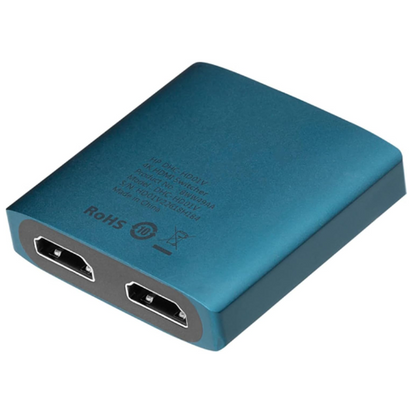 HP - DHC-HD01V 4K Professional Dual Port HDMI Switch Hub for PC / TV / Monitor