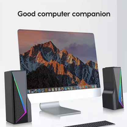 HP - DHE-6005 Wired RGB Gaming Surround Soundbar Stereo Speaker