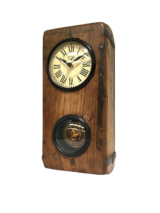 Wall Clock - Brick Mould With Pendulum DropShipZone