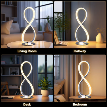 Infinite LED Table Lamp - Chrome DropShipZone