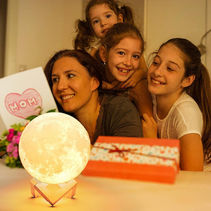 3D Moon "Tap" Lamp Night Light Moonlight for Desk/Table DropShipZone
