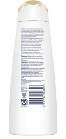 Dove - Shampoo Nourishing Moisture For Normal To Dry Hair | 320mL DropShipZone