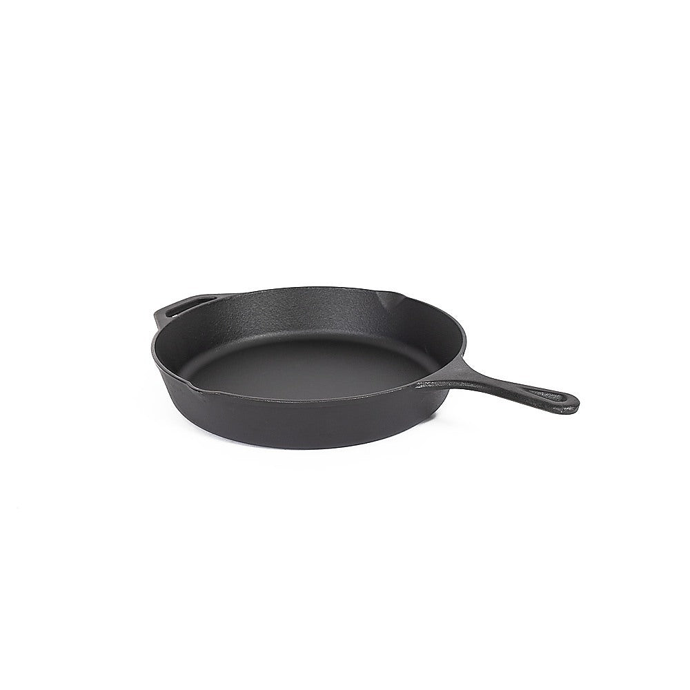 Non-stick Frying Pan Cast Iron Steak Skillet Round BBQ Grill Cookware 30cm GiftArk