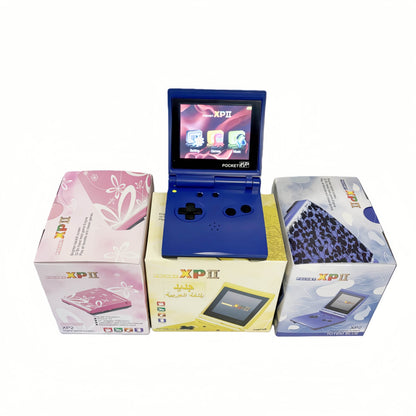 Pocket XP 2 Handheld Game Console – Built-in Classic Games, Game Boy Style, Portable Retro Gaming - Blue DropShipZone