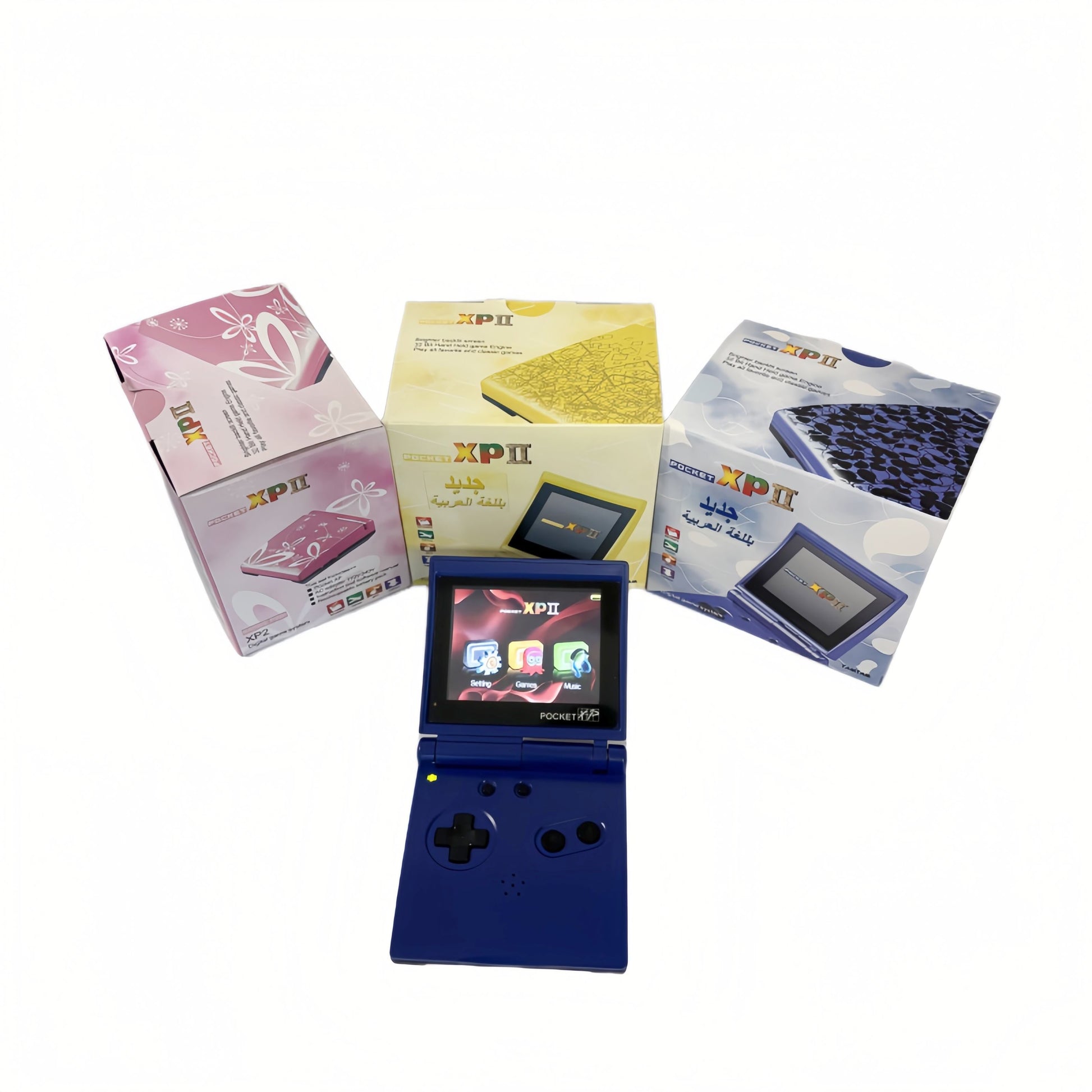 Pocket XP 2 Handheld Game Console – Built-in Classic Games, Game Boy Style, Portable Retro Gaming - Blue DropShipZone