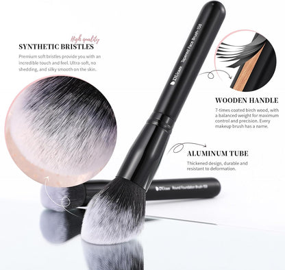 Makeup Brushes 27Pcs Professional Makeup Brush Set Premium Synthetic Goat Pony Hair Foundation Eye Blending Face Make up Brush Kit