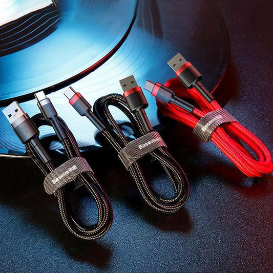 Baseus USB to Type C Charging Cable 3A Fast Charge Data Cord Huawei Compatible