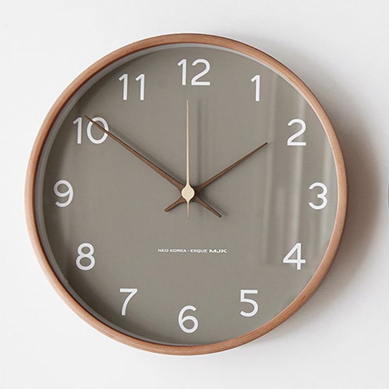 MJK Nordic Solid Wood Wall Clock Teemdrop