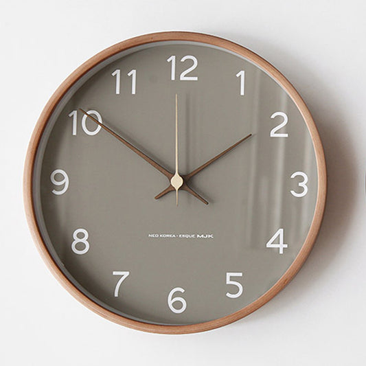 MJK Nordic Solid Wood Wall Clock Teemdrop