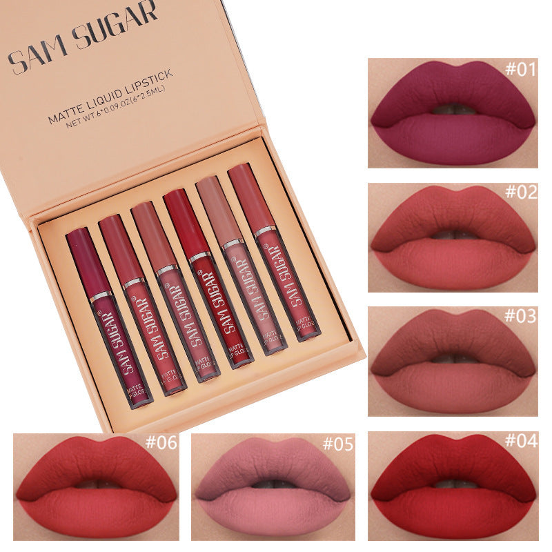 SAM SUGAR Matt Lip Beauty Set Lipstick Teemdrop