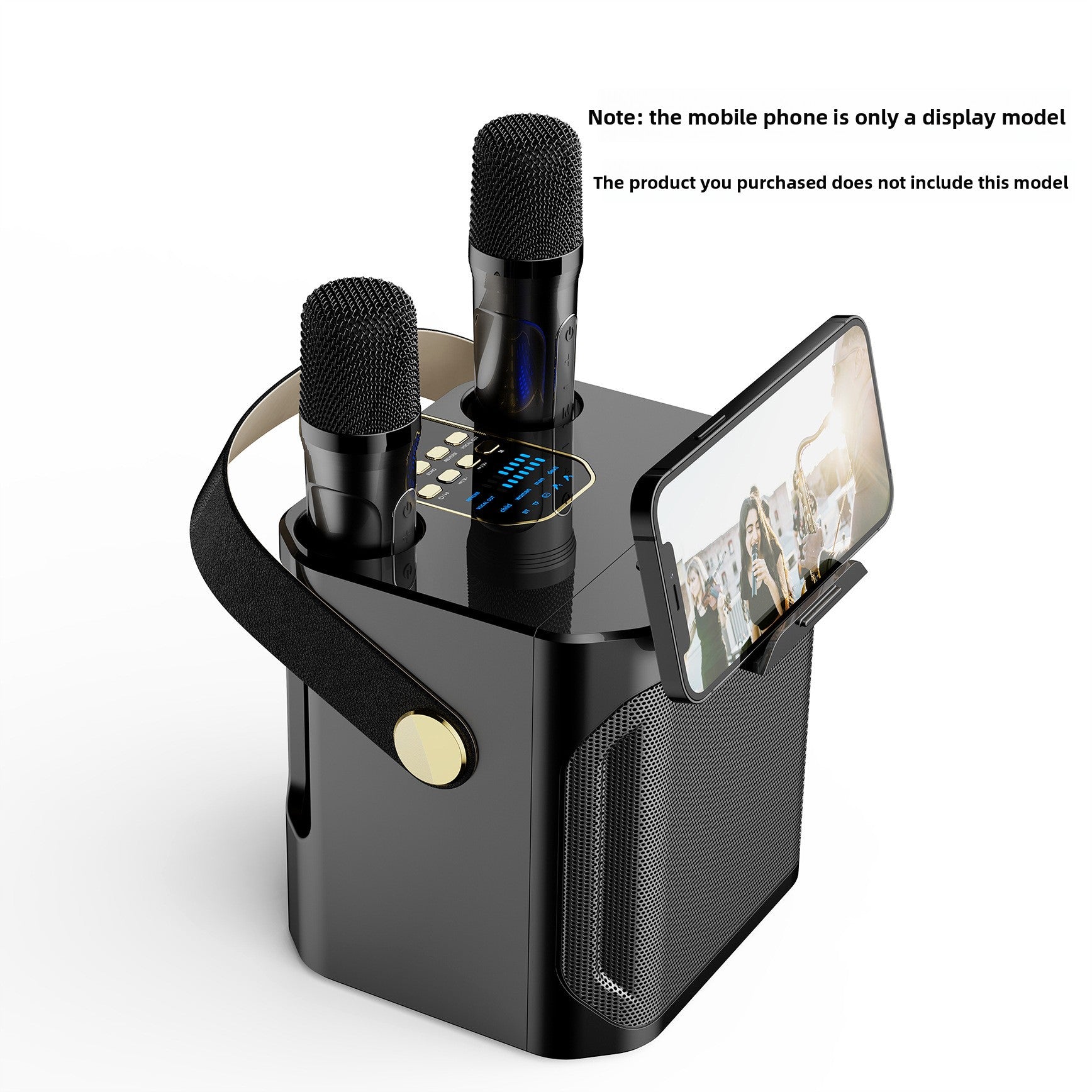 Koleer S882 Bluetooth Karaoke Speaker with Dual Microphones Teemdrop