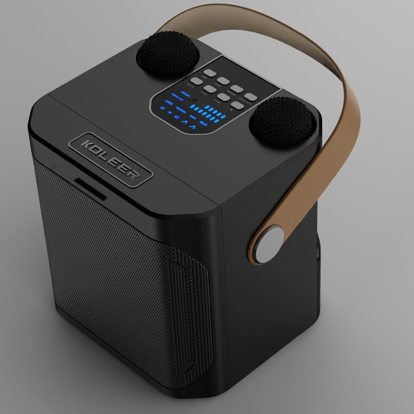 Koleer S882 Bluetooth Karaoke Speaker with Dual Microphones Teemdrop