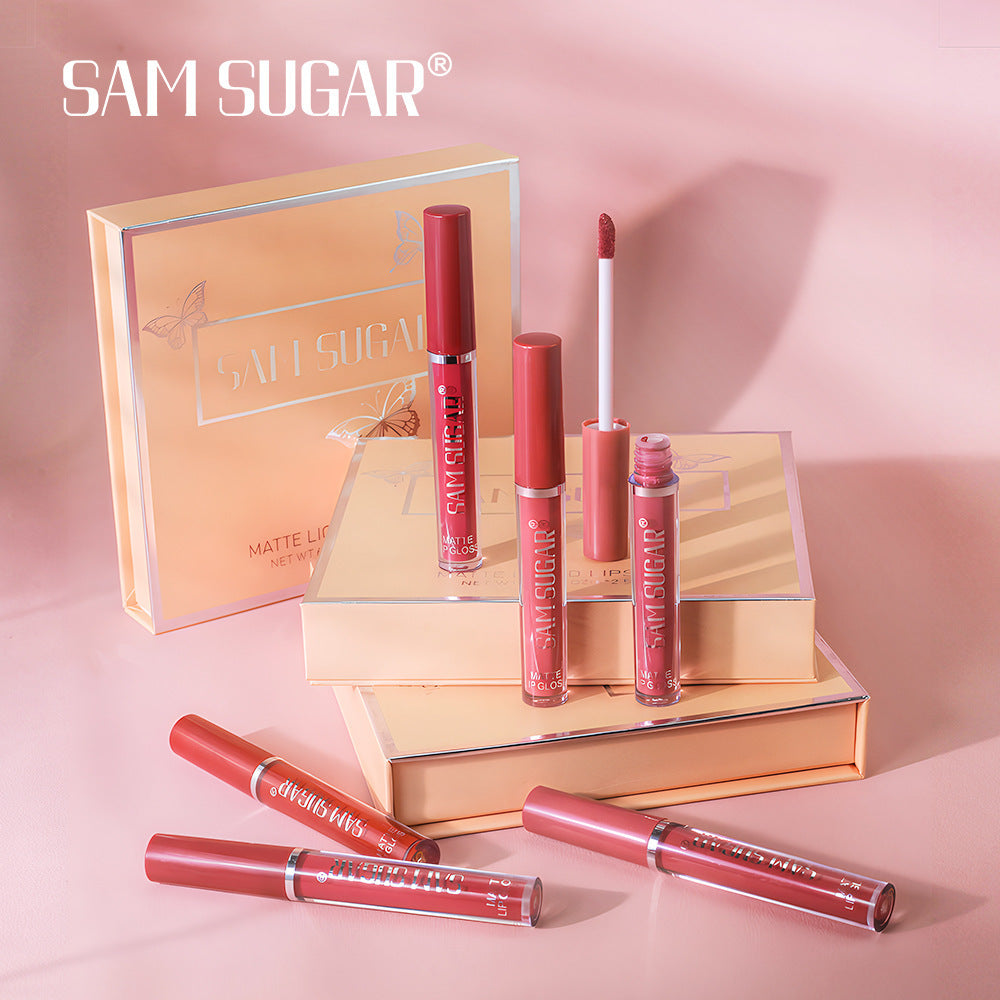 SAM SUGAR Matt Lip Beauty Set Lipstick Teemdrop