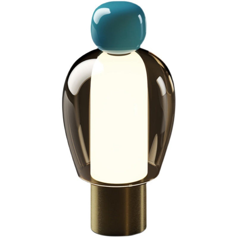 Portable Dimmable Glass Table Lamp Teemdrop
