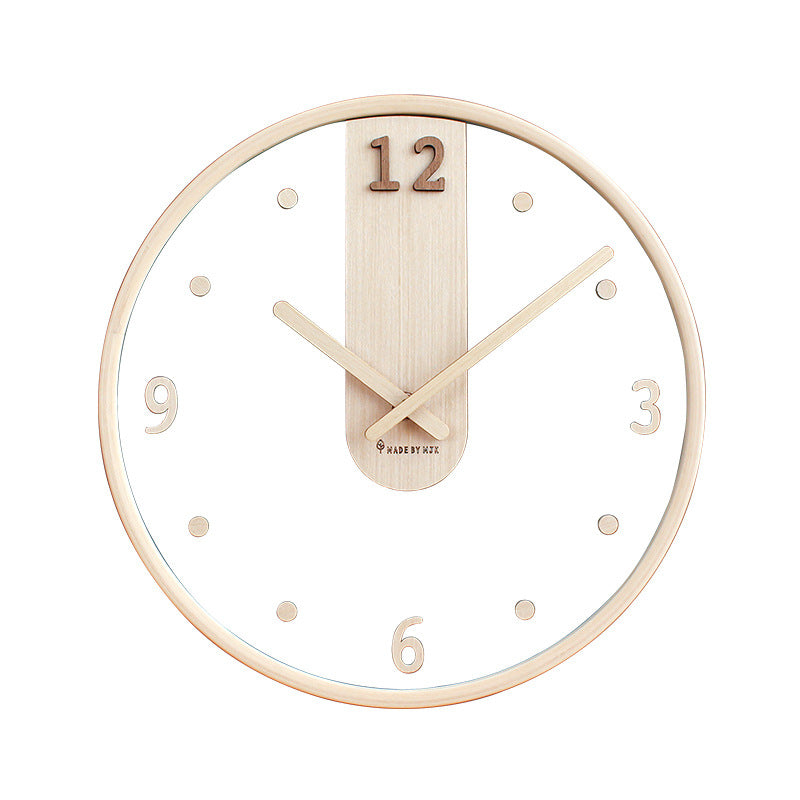 JWK Minimalist Transparent Wall Clock Quiet Battery Operated Teemdrop