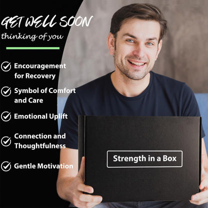 Gifts for Men - 10Pc Male Gift Hampers for Mum, Friend, Husband, Dad - Luxury Get Well Soon Care Package with Flannel Blanket, Mug, Leather Journal | Birthday Gift Pack