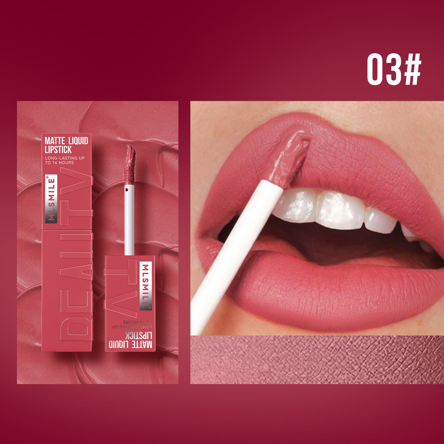 MLSMILE Non-Stick Cup Lip Glaze Teemdrop
