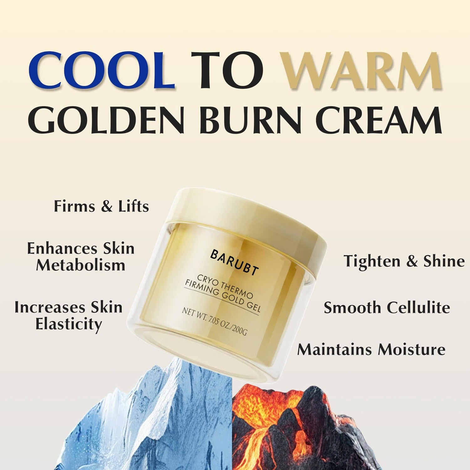 Barubt - Firming Gold Gel for Skin Hydration Teemdrop